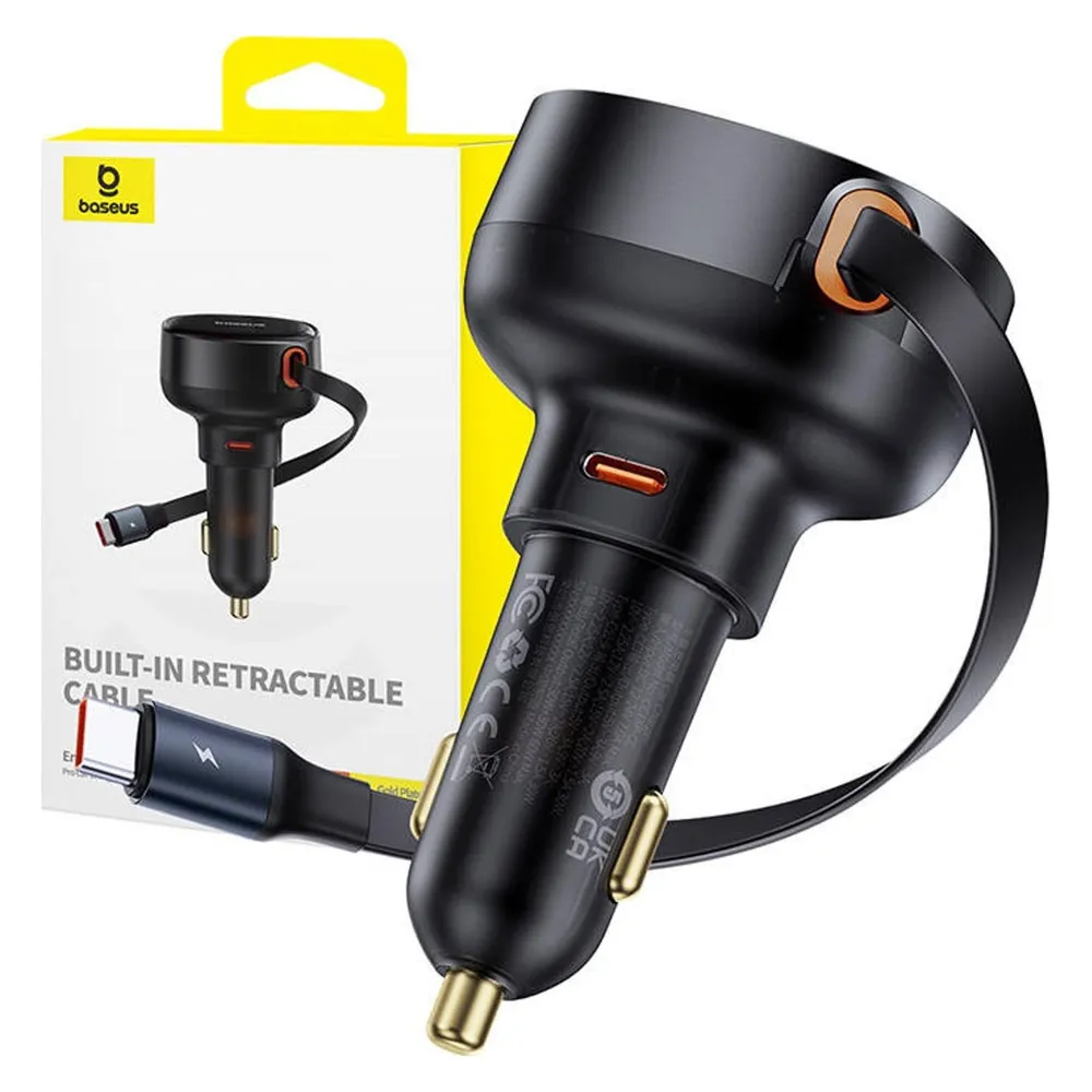 Baseus Car Charger Enjoyment Pro with cable USB-C, 60W