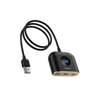 Hub Baseus 4 Ports 480 Mbps USB 3.2 Gen 1 Square round Schwarz 1 m
