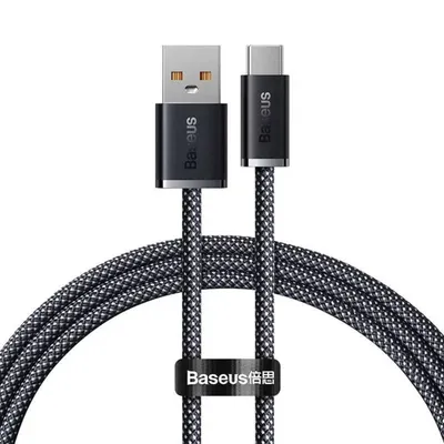 Baseus Dynamic Series USB-A auf USB-C PD-Kabel 100 W 1 m Schwarz 480 Mbit/s Nylon