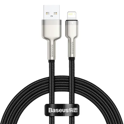 Datenkabel Baseus Cafule 1 m Lightning USB A Male Schwarz Schnellaufladung