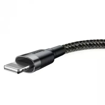 USB-A-zu-Lightning-Kabel Baseus Cafule 0,5 m 2,4 A Grau Schwarz