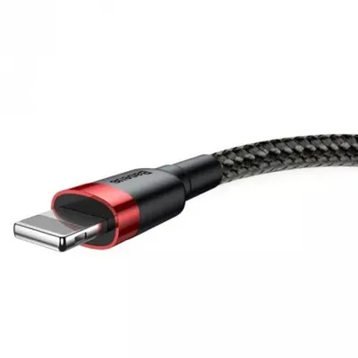 USB-zu-Lightning-Kabel Baseus Cafule 2 m Schwarz und Rot 1,5 A
