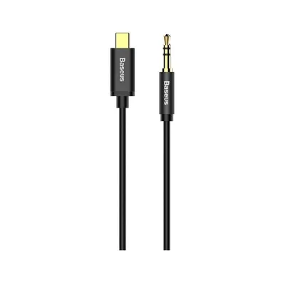 Baseus Yiven USB-C 2.0 Kabel für 3,5mm Buchse Schwarz