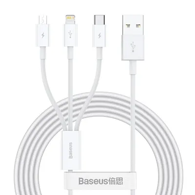 USB-Kabel Baseus Superior 3 in 1 1,5 m USB A zu USB-C/Micro USB/Lightning