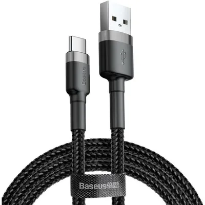 USB-Kabel Baseus Cafule 0,5 m USB A zu USB C USB 2.0 Schwarz