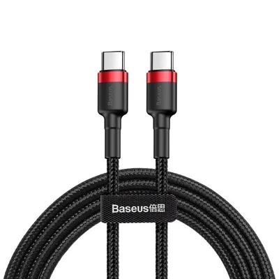 Baseus Cafule USB Typ-C auf Typ-C Kabel Quick Charge 3.0 Power Delivery 2.0 60W 1m Schwarz