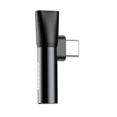 Baseus CATL41-01 Typ-C auf Typ-C/3,5 mm Adapter Schwarz High Fidelity