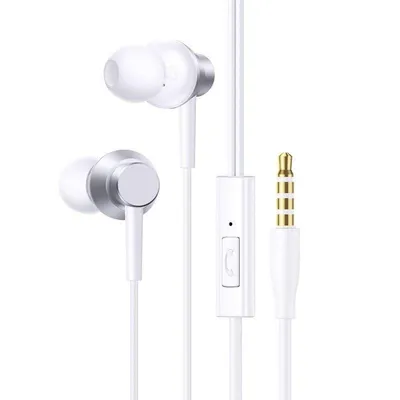 Baseus ENCOK HZ11 kabelgebundene Kopfhörer 3,5 mm für Anrufe und Sport weiß