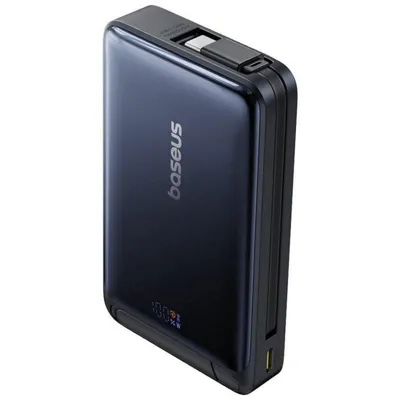 Externer Akku Baseus Nomos 10000 mAh 45 W Wireless Qi2 Dunkelblau Magnetisch USB-C