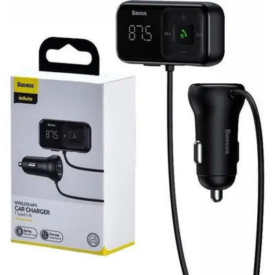 FM-Transmitter Baseus S-16 Bluetooth 5.0 mit Doppel-USB-Ladegerät