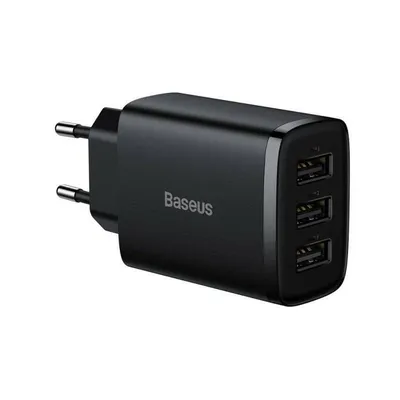 Ladegerät Baseus CCXJ020101 3 USB 2.0 Ports 17W Schwarz