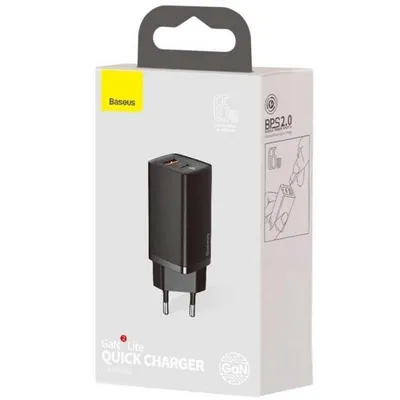 Ladegerät USB-C 65W Baseus GaN2 Lite Schwarz