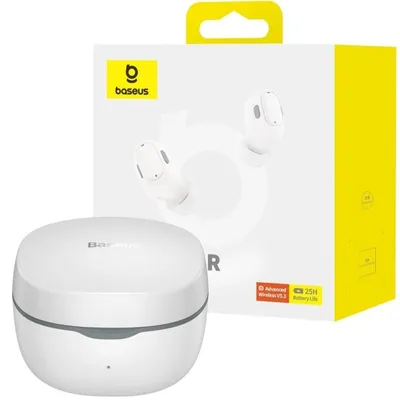Baseus Bowie WM01 TWS Kabellose Bluetooth-Kopfhörer mit Ladeetui (Weiß)
