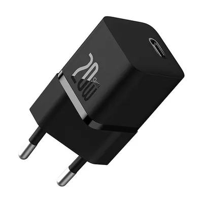 OS-Baseus GaN5 Schnellladegerät (Mini) 1C 20W EU Schwarz
