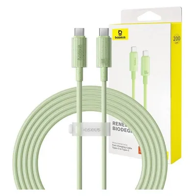 Baseus Fast Charging cable USB-C to USB-C Habitat Series 2m 100W (green)