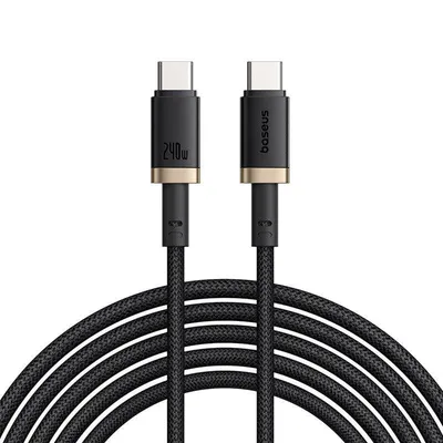 Kabel USB-C Baseus Dura 240W 1 m Schwarz und Gold