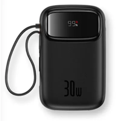 Powerbank Baseus Qpow 2 10000 mAh 30W Schwarz Power Delivery Schnellladung