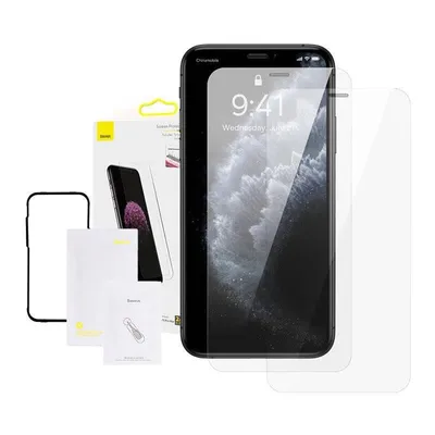 Gehärtetes Glas Baseus 0.3mm für iPhone XS Max / 11 Pro Max (2 Stück)