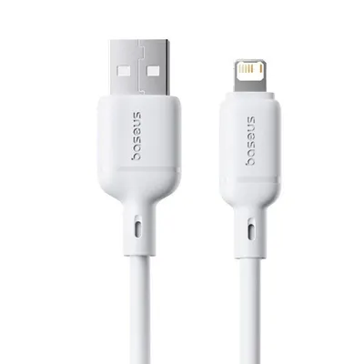 Datenkabel Baseus Silky Series USB-A Lightning 2.4A 1m Weiß