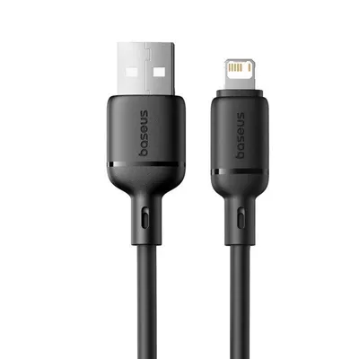 Ladekabel Baseus Silky Series USB-A Lightning 2,4A 2m Schwarz