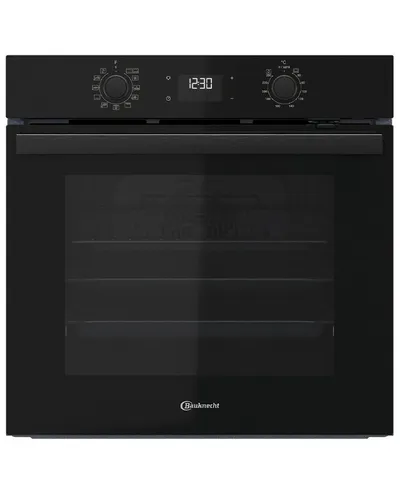 BAUKNECHT Einbaubackofen BBA285HU0K, Heißluftbackofen mit 12 Funktionen