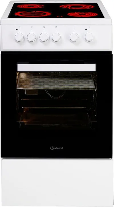 BAUKNECHT Elektro-Standherd B5V5KMW, Hydrolyse, Umluftbackofen mit 6 Funktionen und Hydrolyse-Reinigungsfunktion