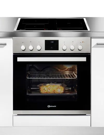 BAUKNECHT Flex-Induktions-Herd-Set HEKO BOLERO FLEXI, mit 2-fach-Teleskopauszug, Flexi Duo – kombinierbare Zonen für flexibles Kochen