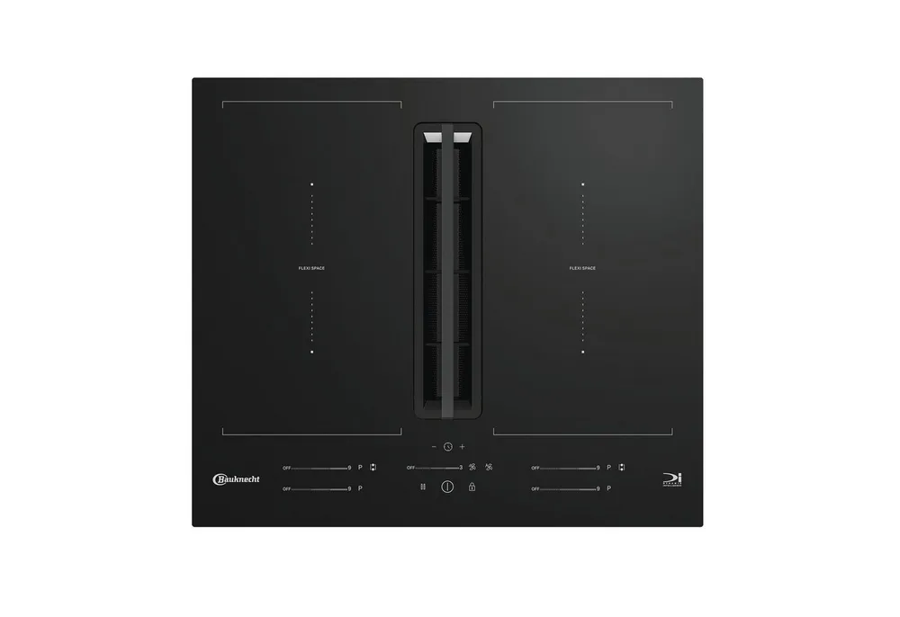 BAUKNECHT Kochfeld mit Dunstabzug BVH60FFB01, Induktionskochfeld mit Dunstabzug, FlexiSpace und Booster Funktion