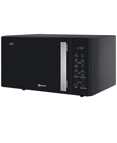 BAUKNECHT Mikrowelle MW 253 SM2, Mikrowelle 900 Watt, Quarz-Grill 1050 Watt, Schmelzfunktion für Käse, Schokolade oder Butter, Schnellstart-Funktion (Rapid-Start), Warmhaltestufe, Funktion Teig gehen lassen, 25,00 l, LED Display, 7 Leistungsstufen, 10 vorprogrammierte Rezepte