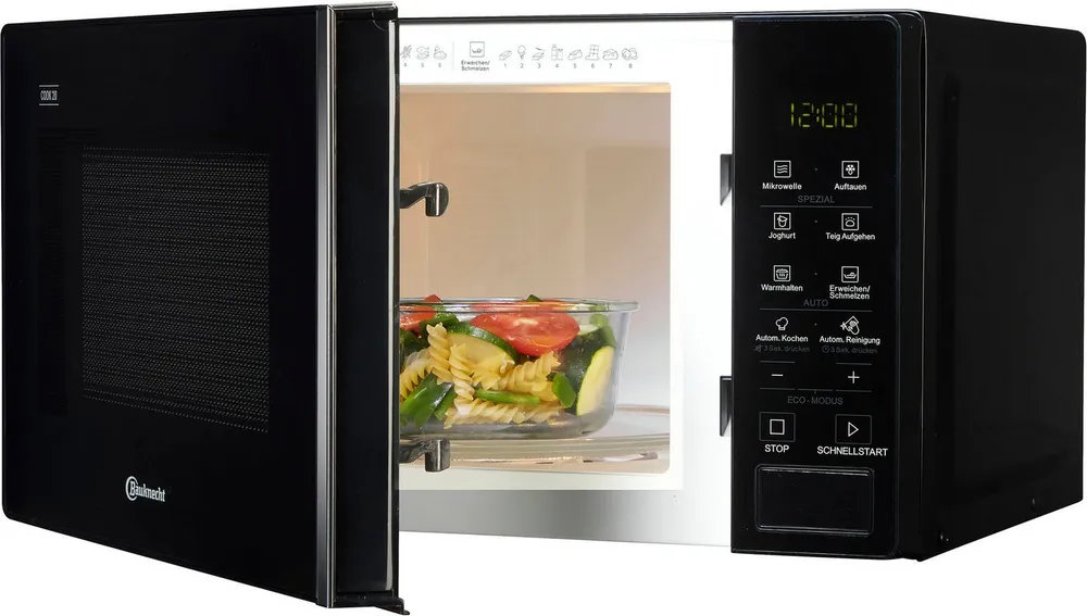 BAUKNECHT Mikrowelle MWO 201 B, Mikrowelle, 20 l, Mit Automatikprogrammen wie Warmhalten und Schmelzen