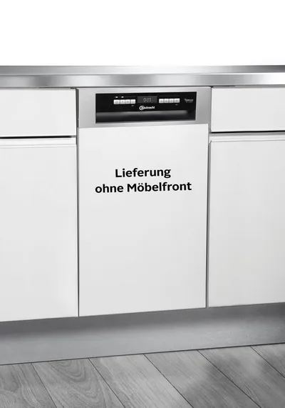 BAUKNECHT teilintegrierbarer Geschirrspüler BSBO 3O21 PF X (2), 10 Maßgedecke, PowerClean Hochdruckdüsen – reinigt hartnäckigste Verschmutzungen