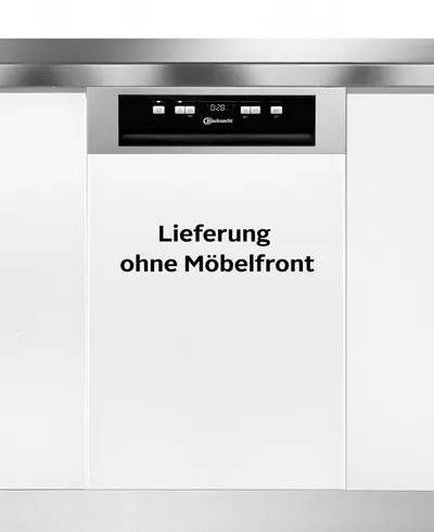 BAUKNECHT teilintegrierbarer Geschirrspüler BK4PC11BS7A0, 11 Maßgedecke, Doppelter Komfort – mit Besteckschublade und zusätzlichem Besteckkorb