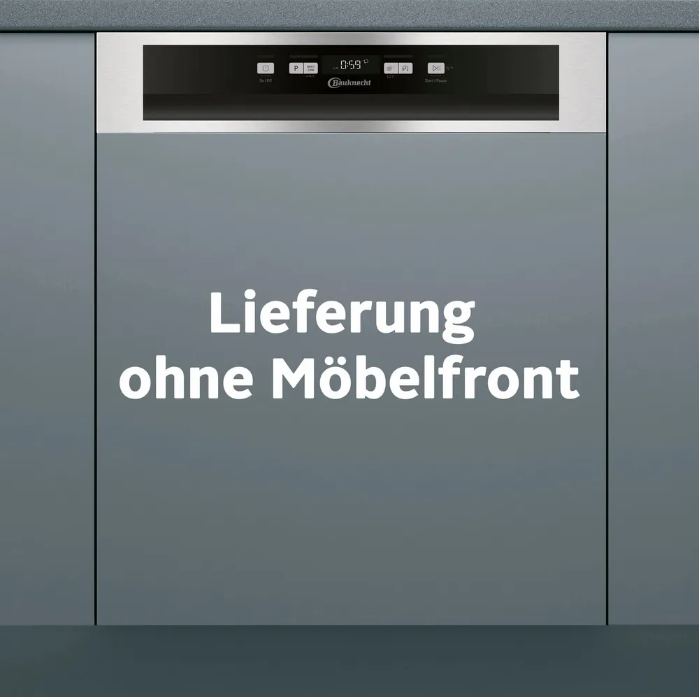 BAUKNECHT teilintegrierbarer Geschirrspüler OBBC ECOSTAR 5320, 14 Maßgedecke, ActiveDry – automatische Türöffnung für perfekt getrocknetes Geschirr