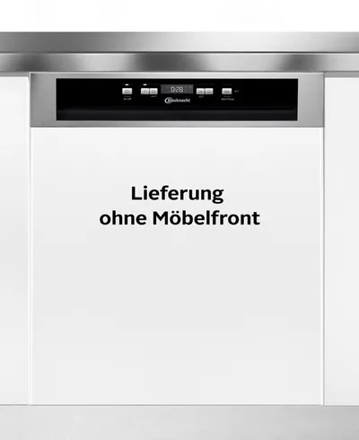 BAUKNECHT teilintegrierbarer Geschirrspüler OBBC Ecosilent 9760, 9,5 l, 14 Maßgedecke, Doppelter Komfort – mit Besteckschublade und zusätzlichem Besteckkorb