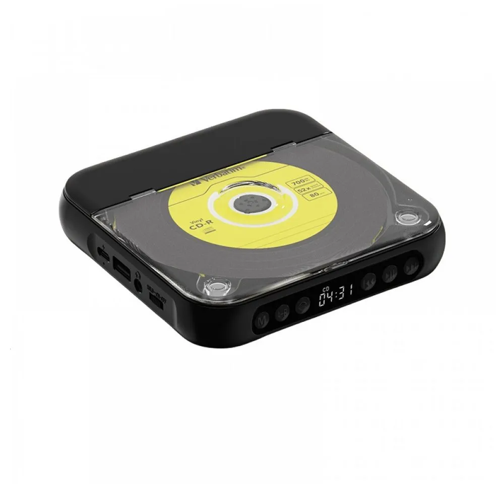 BBWL Bluetooth CD-Player 5.3 tragbar mit Kopfhörer, HIFI-Sound tragbarer CD-Player (Kopfhöreranschluss, Lautsprecher und U-Disk Wiedergabe)