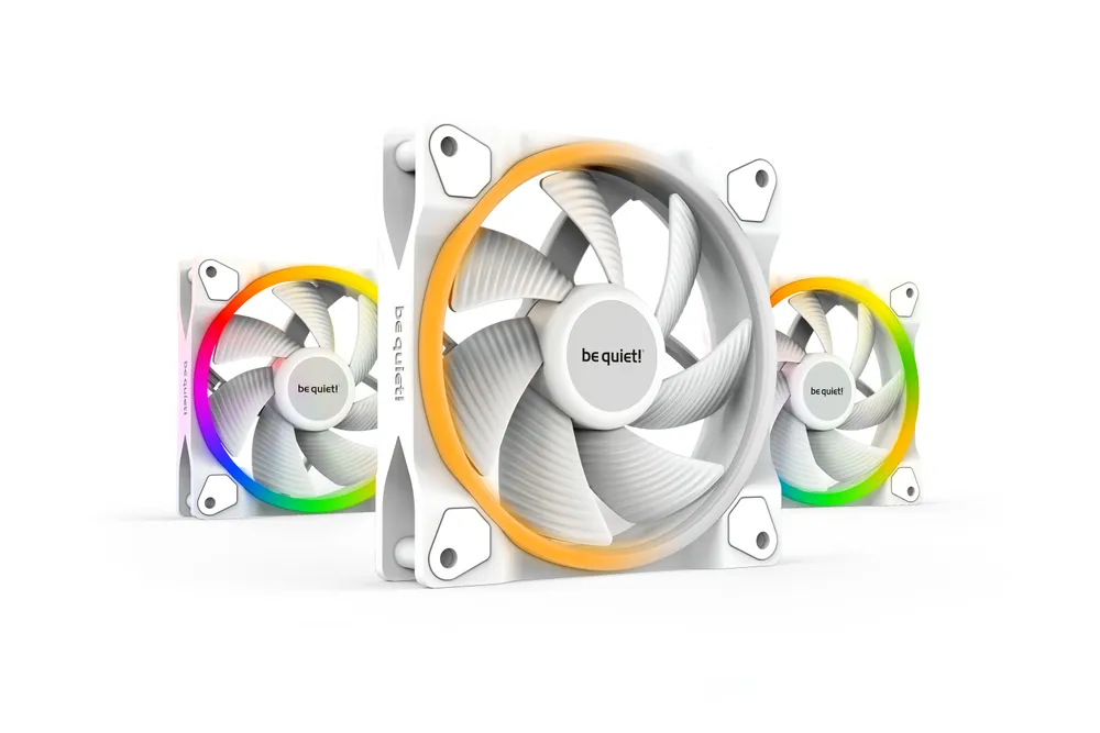 120*120*25 Light Wings White PWM (3x) Gehäuselüfter