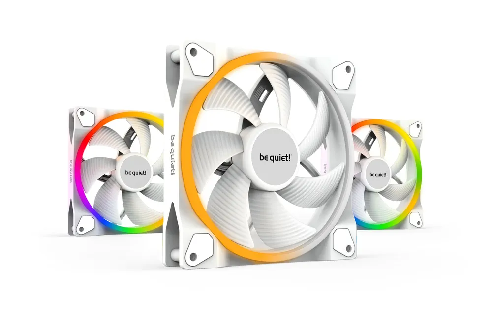 140*140*25 Light Wings White PWM (3x) Gehäuselüfter