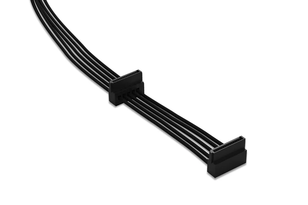 Internes Netzkabel be quiet! CS-3420 2 x SATA 0,4 m Schwarz