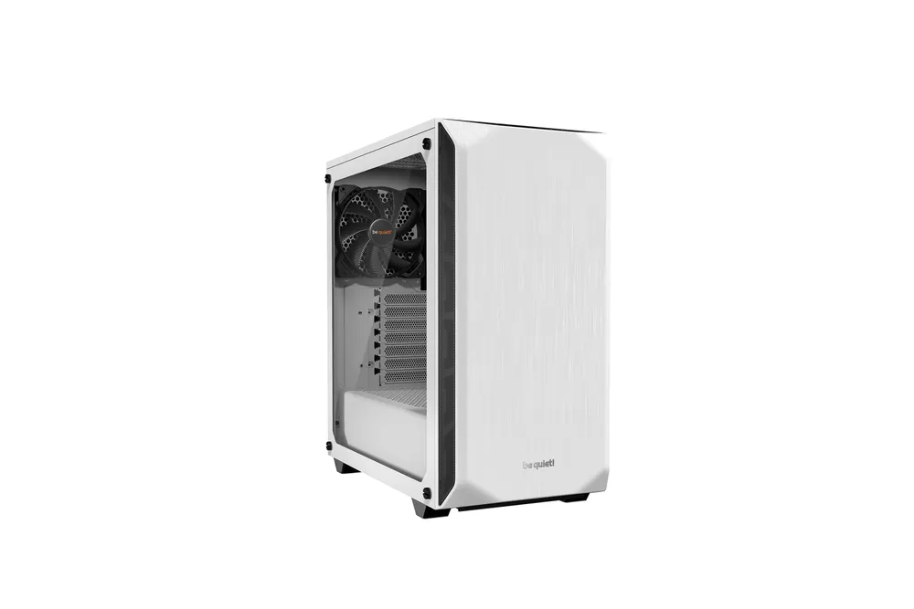 Ruhig sein! Pure Base 500 Window Weiß Hartglas USB 3.1 Weiß
