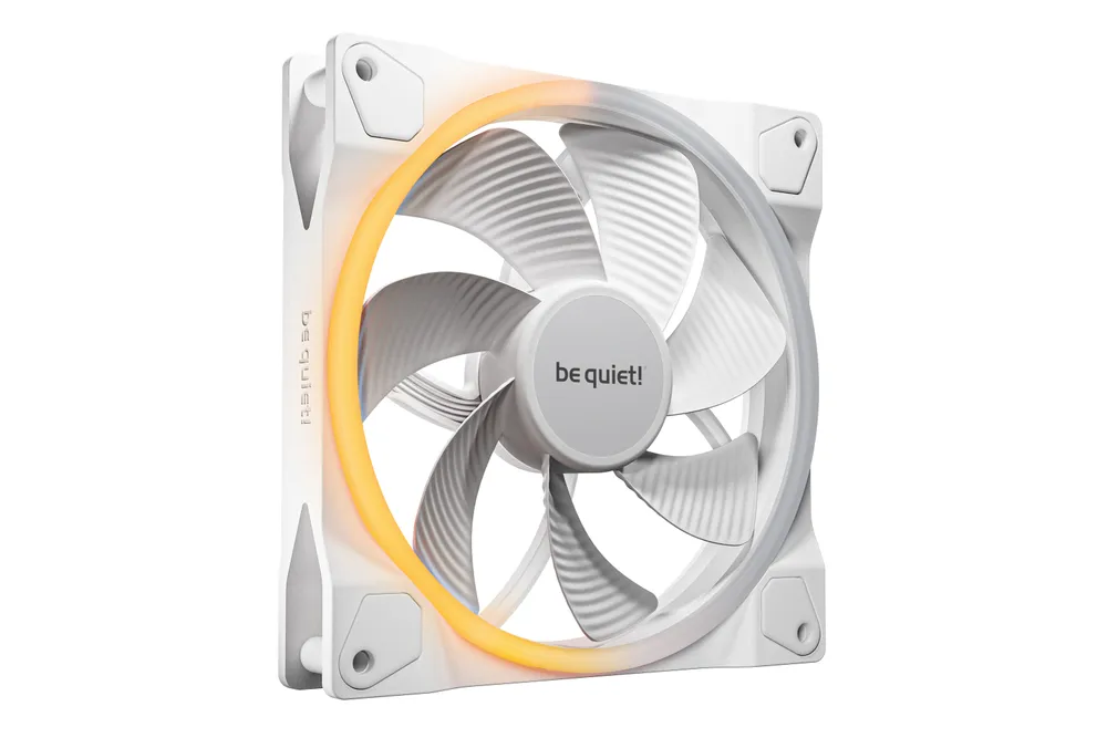 be quiet! Light Wings 140mm 650-1500RPM ARGB Reverse Weiß Ultra-leiser Zusatzlüfter