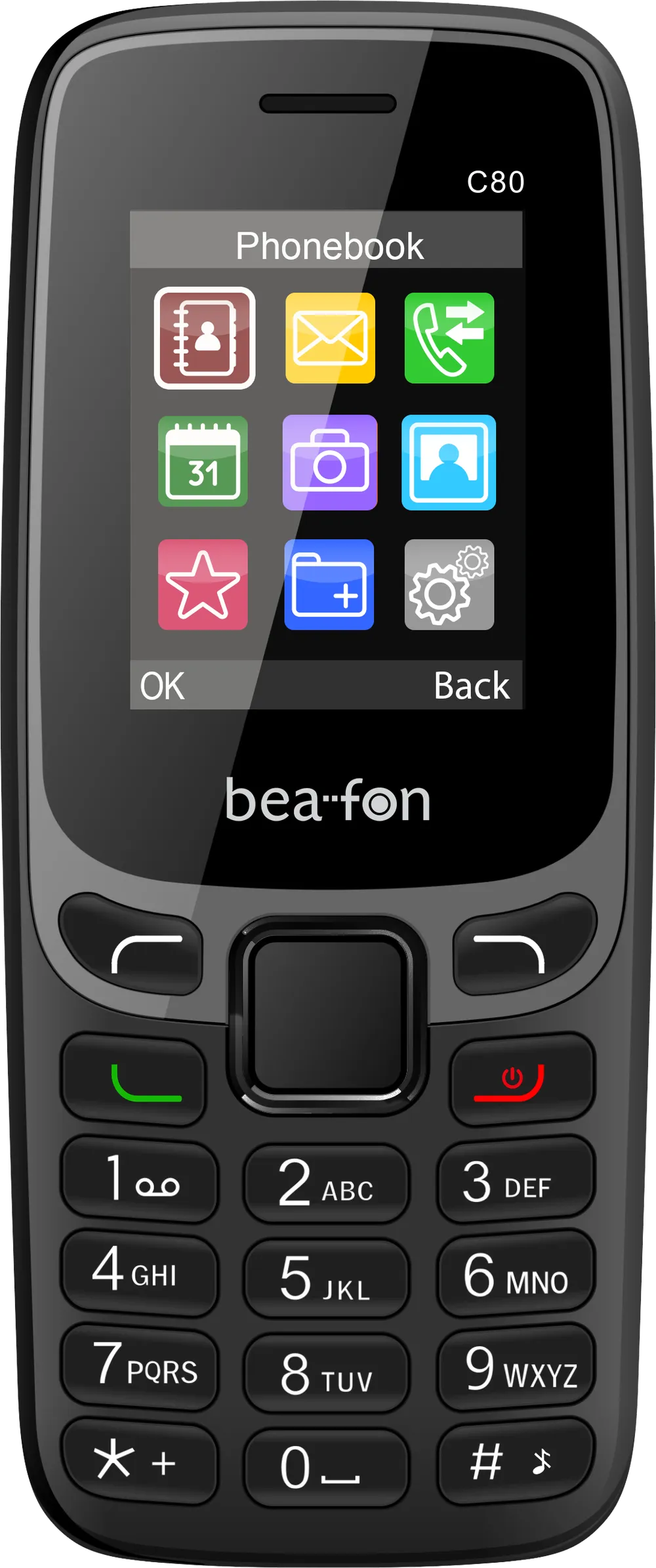 C 80 Schwarz Handy