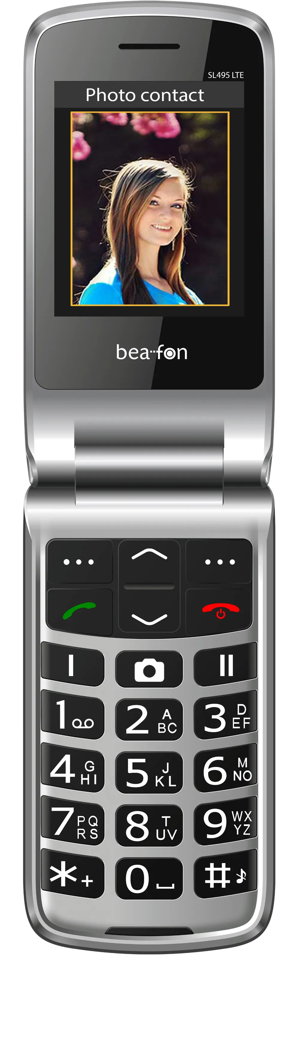 SL495 LTE, Schwarz-Silber Handy