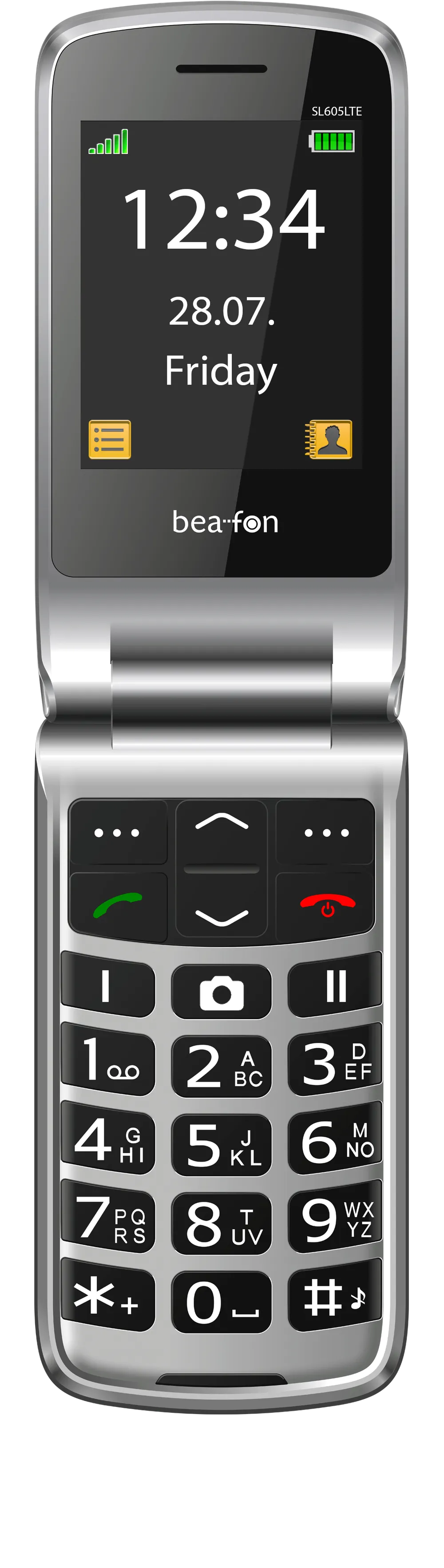 SL605 4G LTE Schwarz/Silber - Modell 2025 Handy