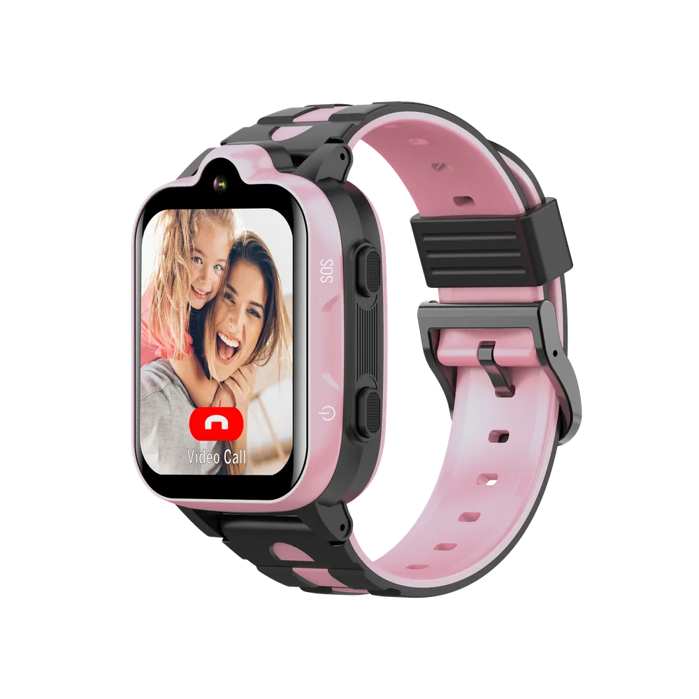 SW1 Kids Watch Black-Rosa Smartwatch