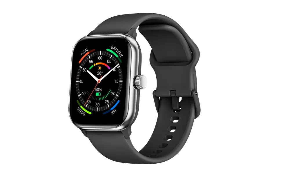 Watch 201, Black Silver Smartwatch