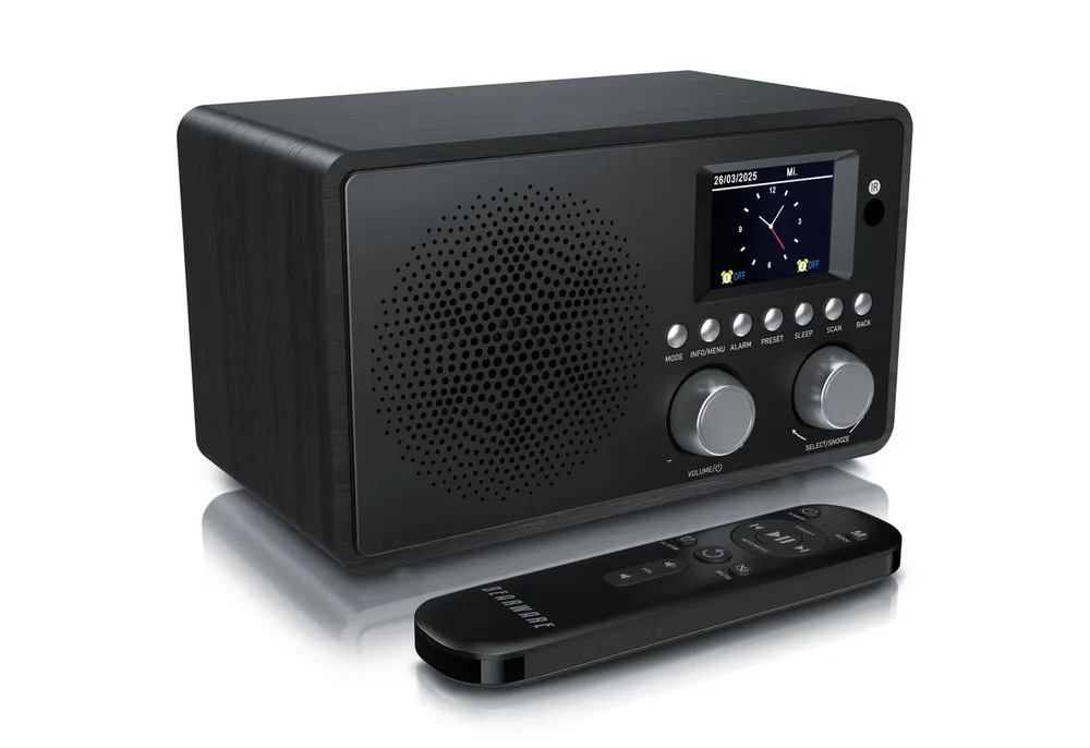 BEARWARE Radio mit TFT Display, UKW FM, Wecker, Bluetooth, Küchenradio digital Digitalradio (DAB) (Digitalradio (DAB), FM-Tuner, Automatischer & manueller Suchlauf, Equalizer, DAB, USB, AUX IN, Alarm)