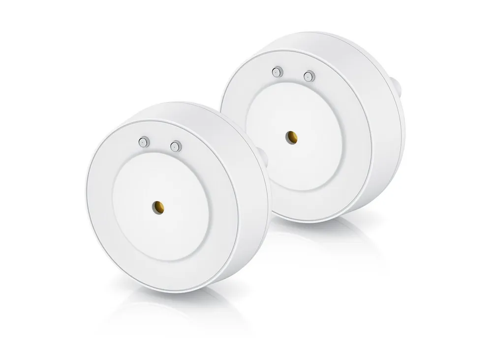 BEARWARE Wassersensor, IP66, Mini-Wasserdetektor, 110 dB lauter Alarm, Wassermelder (batteriebetrieben, Wasseralarm Melder warnt bei Wasserschäden)