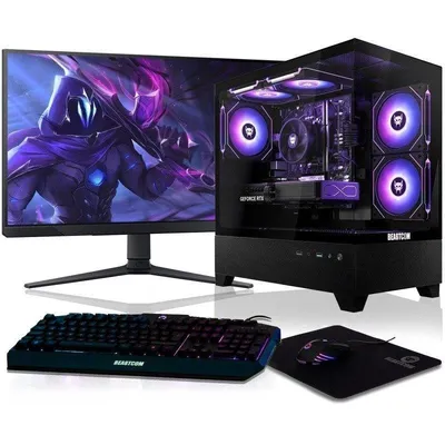 Desktop-PC BEASTCOM Q5 Pro Gaming AMD Ryzen 9 5900X 16GB 1TB SSD RTX 5060 Ti Windows 11 Monitor 27 Zoll WiFi5