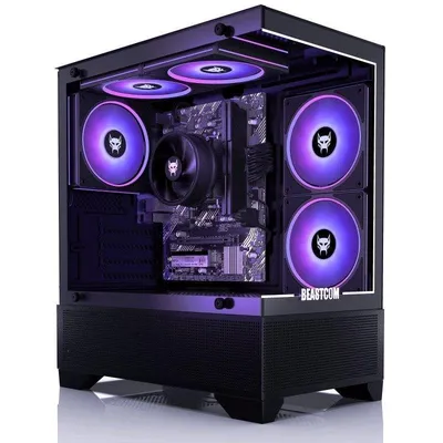 Desktop-PC BEASTCOM Q3 AMD Ryzen 5 16GB 512GB SSD Vega 11 Windows 11 Pro WiFi RGB