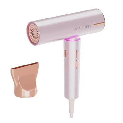 Leiser Föhn Beautifly Candy Flow 1200W Temperaturregelung Ergonomisch Rosa